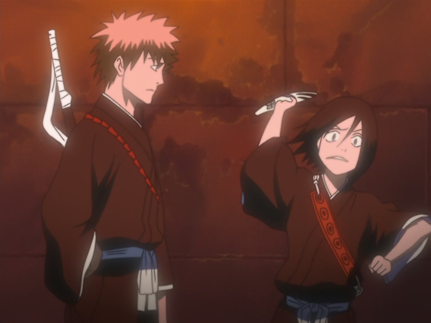 Bleach Ep 41: Reunion, Ichigo and Rukia @ 00:04:20