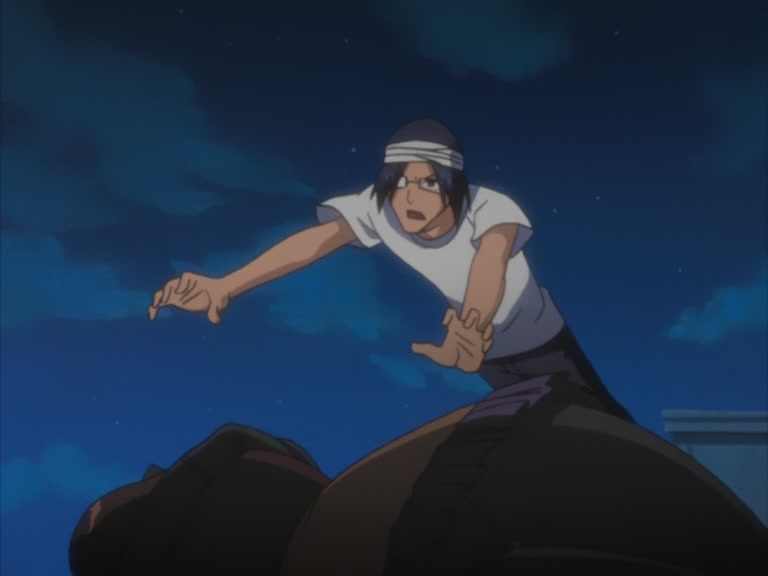 Bleach Ep 75: Earth-Shattering Event at 11th Division! The Shinigami Who Rises Again @ 00:06:23