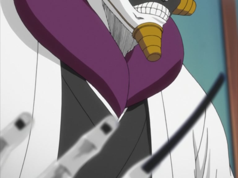 Bleach Ep 75: Earth-Shattering Event at 11th Division! The Shinigami Who Rises Again @ 00:12:06