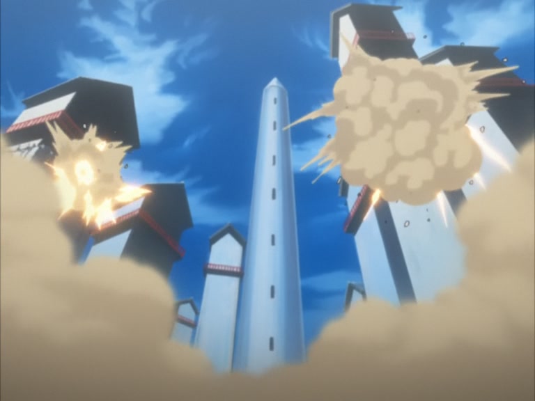 Bleach Ep 95: Byakuya Takes the Field! Dance of the Wind-Splitting Cherry Blossoms @ 00:02:18