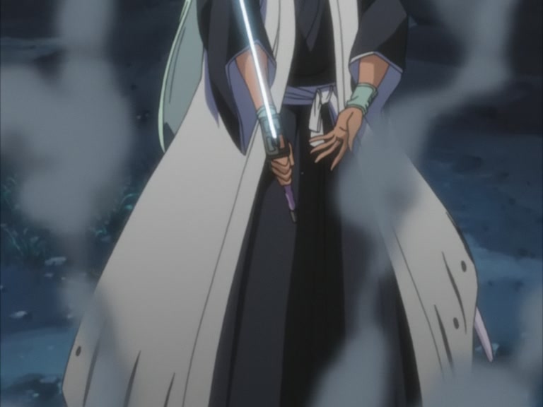 Bleach Ep 95: Byakuya Takes the Field! Dance of the Wind-Splitting Cherry Blossoms @ 00:04:45