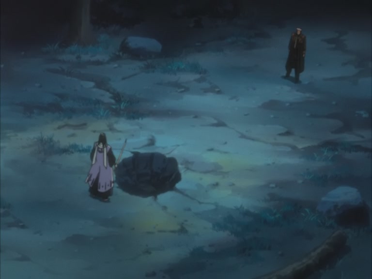 Bleach Ep 95: Byakuya Takes the Field! Dance of the Wind-Splitting Cherry Blossoms @ 00:05:20