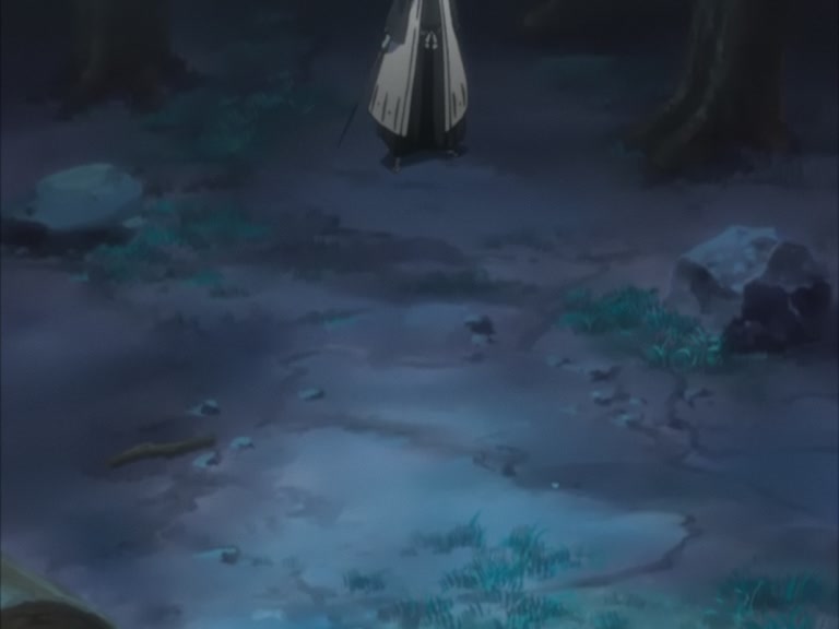 Bleach Ep 95: Byakuya Takes the Field! Dance of the Wind-Splitting Cherry Blossoms @ 00:05:44