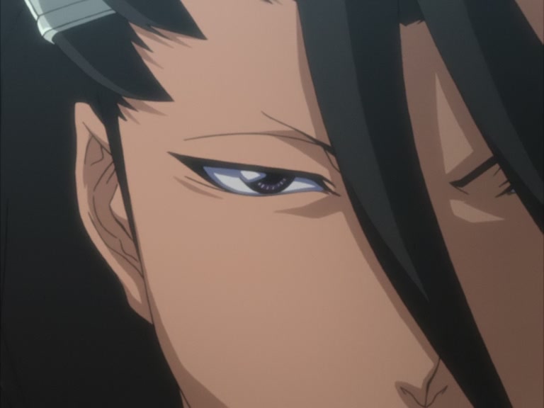 Bleach Ep 95: Byakuya Takes the Field! Dance of the Wind-Splitting Cherry Blossoms @ 00:07:27