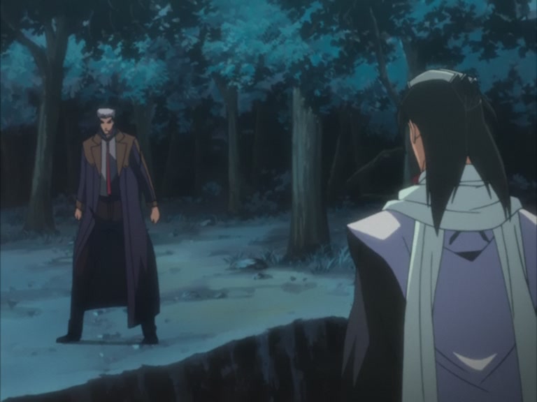 Bleach Ep 95: Byakuya Takes the Field! Dance of the Wind-Splitting Cherry Blossoms @ 00:13:29
