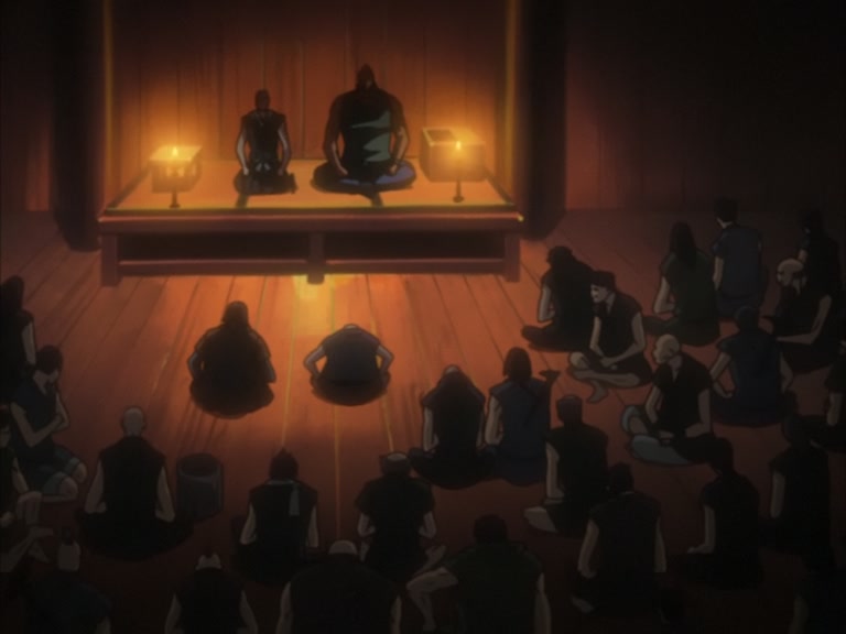 Bleach Ep 95: Byakuya Takes the Field! Dance of the Wind-Splitting Cherry Blossoms @ 00:16:20