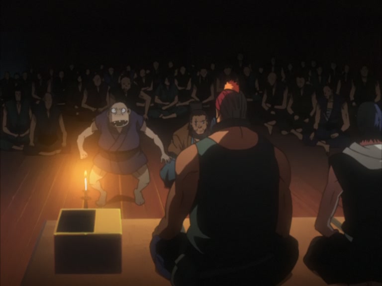 Bleach Ep 95: Byakuya Takes the Field! Dance of the Wind-Splitting Cherry Blossoms @ 00:17:53