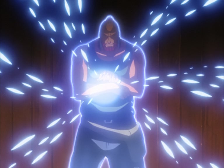 Bleach Ep 95: Byakuya Takes the Field! Dance of the Wind-Splitting Cherry Blossoms @ 00:19:07