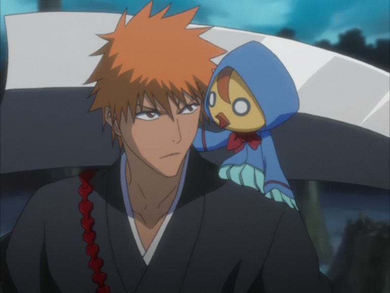 Bleach Ep 95: Byakuya Takes the Field! Dance of the Wind-Splitting Cherry Blossoms @ 00:19:41
