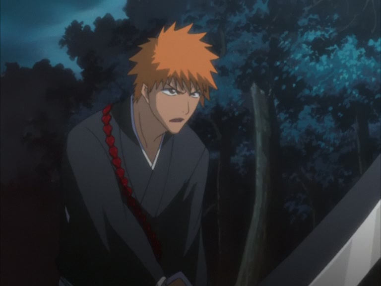 Bleach Ep 95: Byakuya Takes the Field! Dance of the Wind-Splitting Cherry Blossoms @ 00:20:40