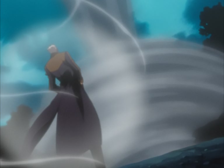 Bleach Ep 95: Byakuya Takes the Field! Dance of the Wind-Splitting Cherry Blossoms @ 00:20:59