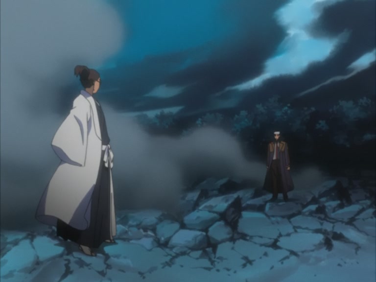 Bleach Ep 96: Ichigo, Byakuya, Kariya, The Battle of the Three Extremes! @ 00:07:39