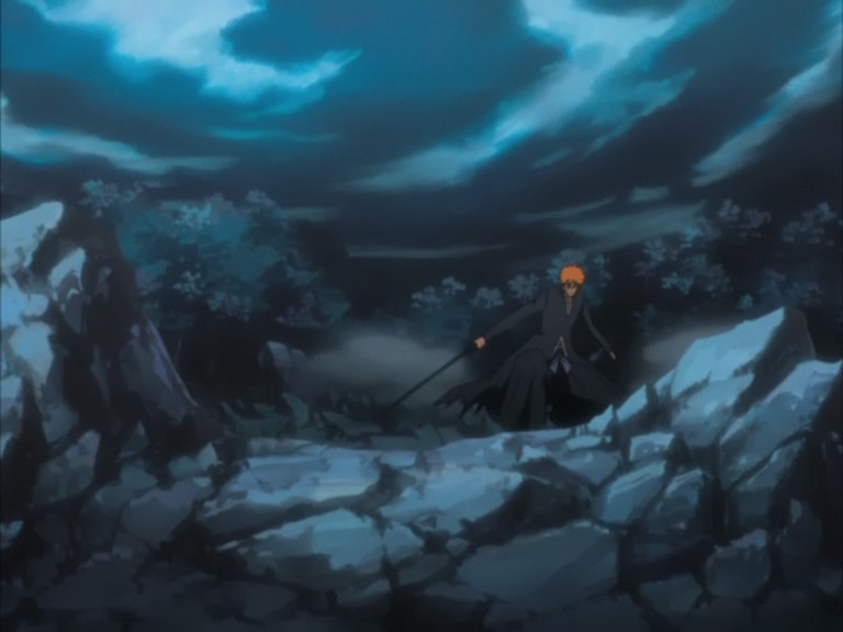 Bleach Ep 96: Ichigo, Byakuya, Kariya, The Battle of the Three Extremes! @ 00:09:22