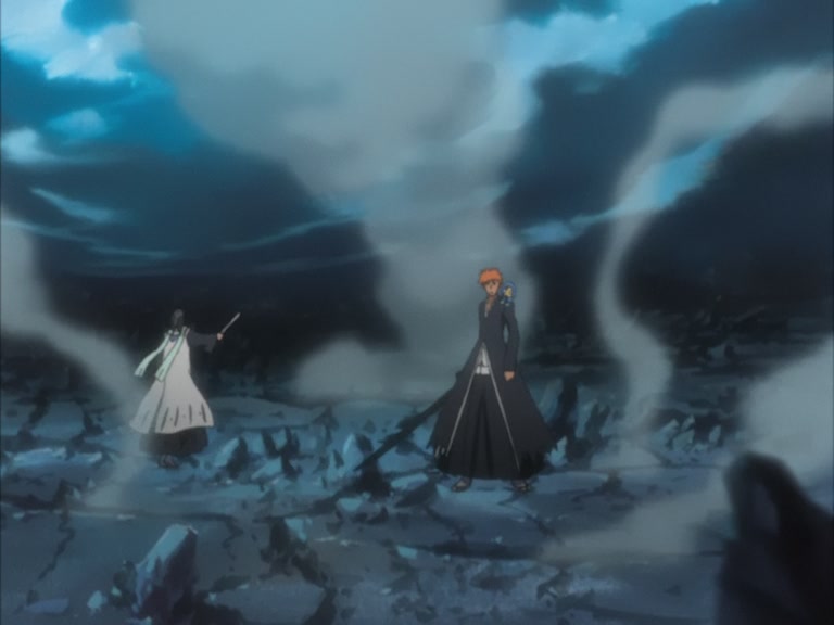 Bleach Ep 96: Ichigo, Byakuya, Kariya, The Battle of the Three Extremes! @ 00:10:49