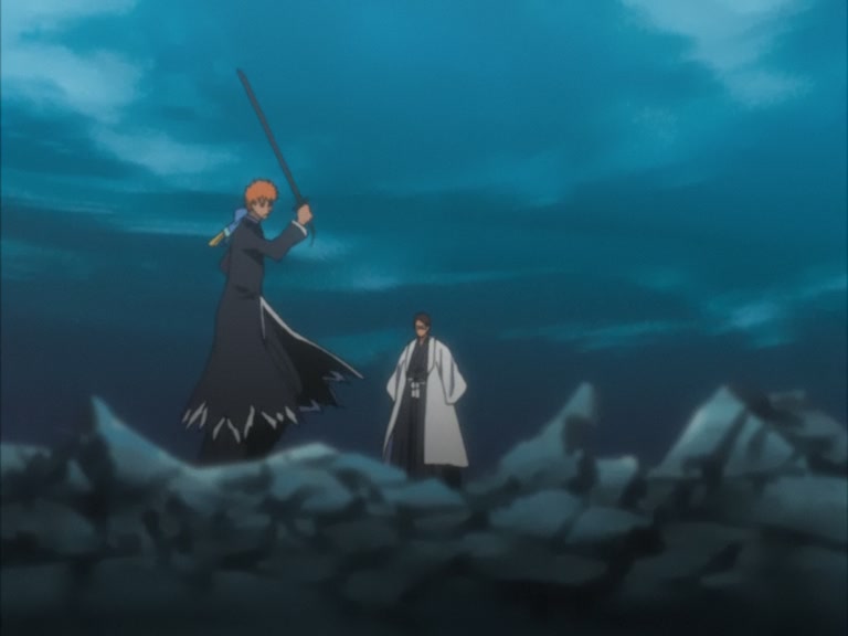 Bleach Ep 96: Ichigo, Byakuya, Kariya, The Battle of the Three Extremes! @ 00:12:12