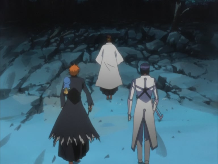 Bleach Ep 96: Ichigo, Byakuya, Kariya, The Battle of the Three Extremes! @ 00:13:11