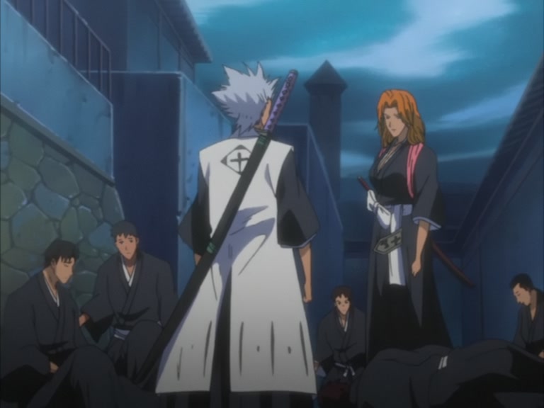 Bleach Ep 104: 10th Division's Death Struggle! The Release of Hyorinmaru @ 00:03:05