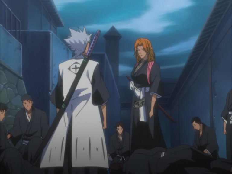 Bleach Ep 104: 10th Division's Death Struggle! The Release of Hyorinmaru @ 00:03:10