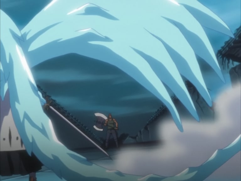 Bleach Ep 104: 10th Division's Death Struggle! The Release of Hyorinmaru @ 00:18:42