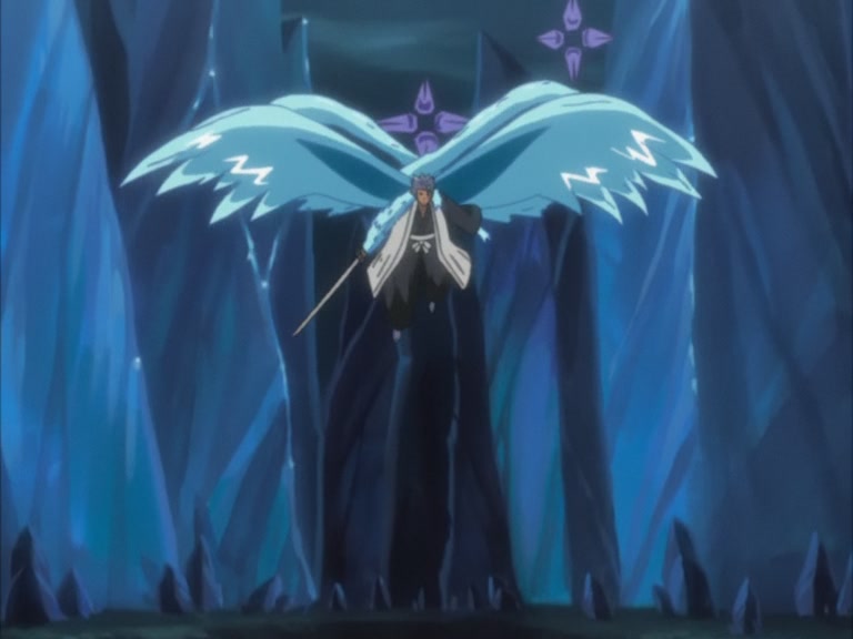 Bleach Ep 104: 10th Division's Death Struggle! The Release of Hyorinmaru @ 00:19:45