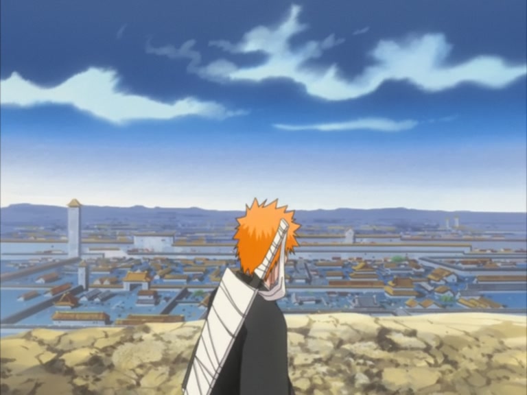 Bleach Ep 109: Ichigo and Rukia, Thoughts Revolving Around the Sky @ 00:18:58