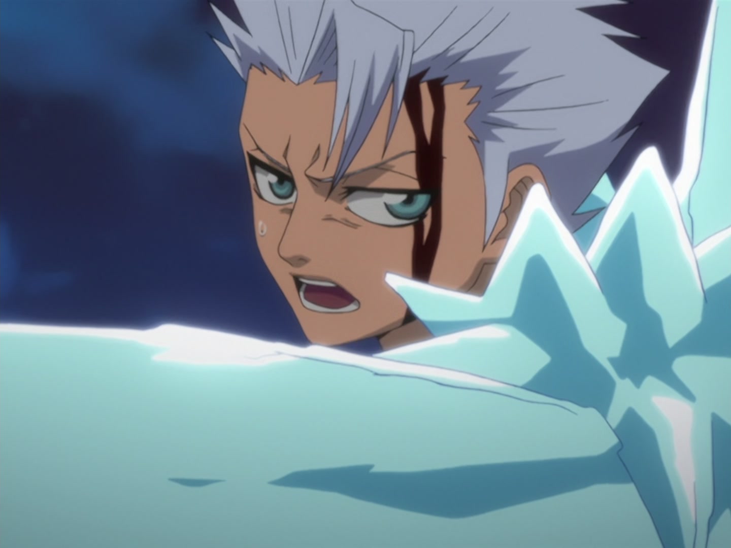 Bleach Ep 120: Hitsugaya Scatters! The Broken Hyorinmaru @ 00:13:57