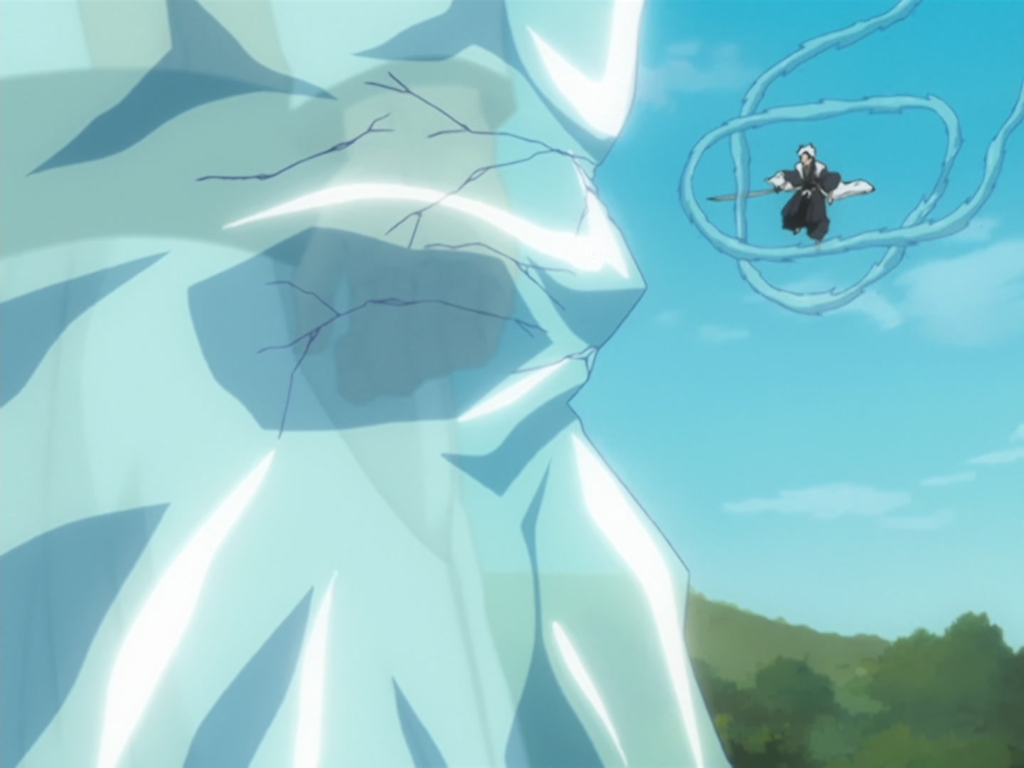 Bleach Ep 139: Ichigo vs. Grimmjow, the 11-second Battle! @ 00:06:50