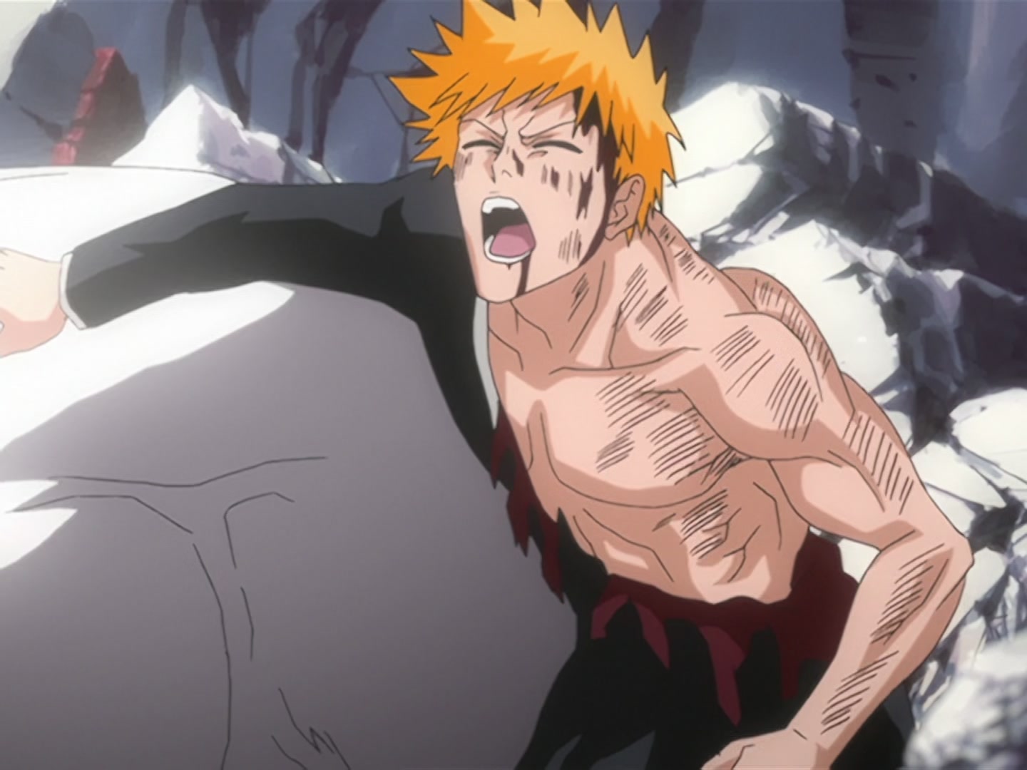 Bleach Ep 163: Shinigami and Quincy, Battle with Madness @ 00:03:05
