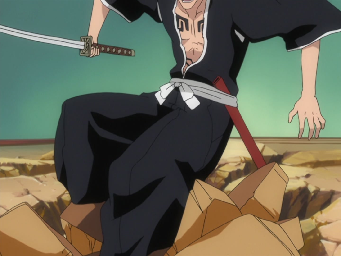 Bleach Ep 163: Shinigami and Quincy, Battle with Madness @ 00:04:50