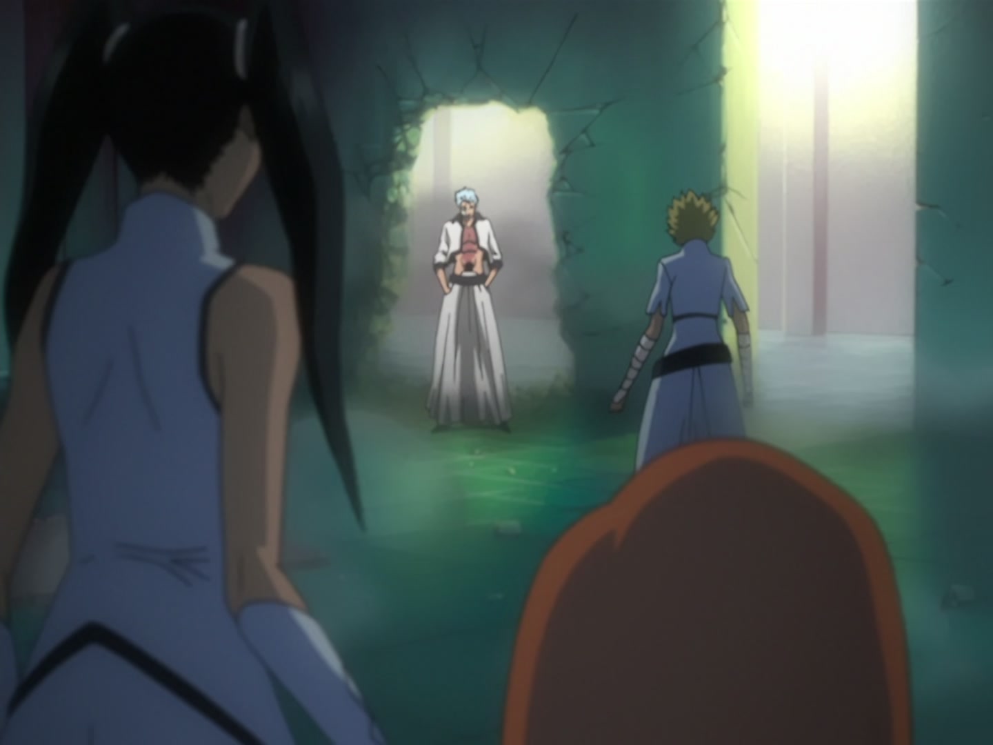 Bleach Ep 163: Shinigami and Quincy, Battle with Madness @ 00:08:40