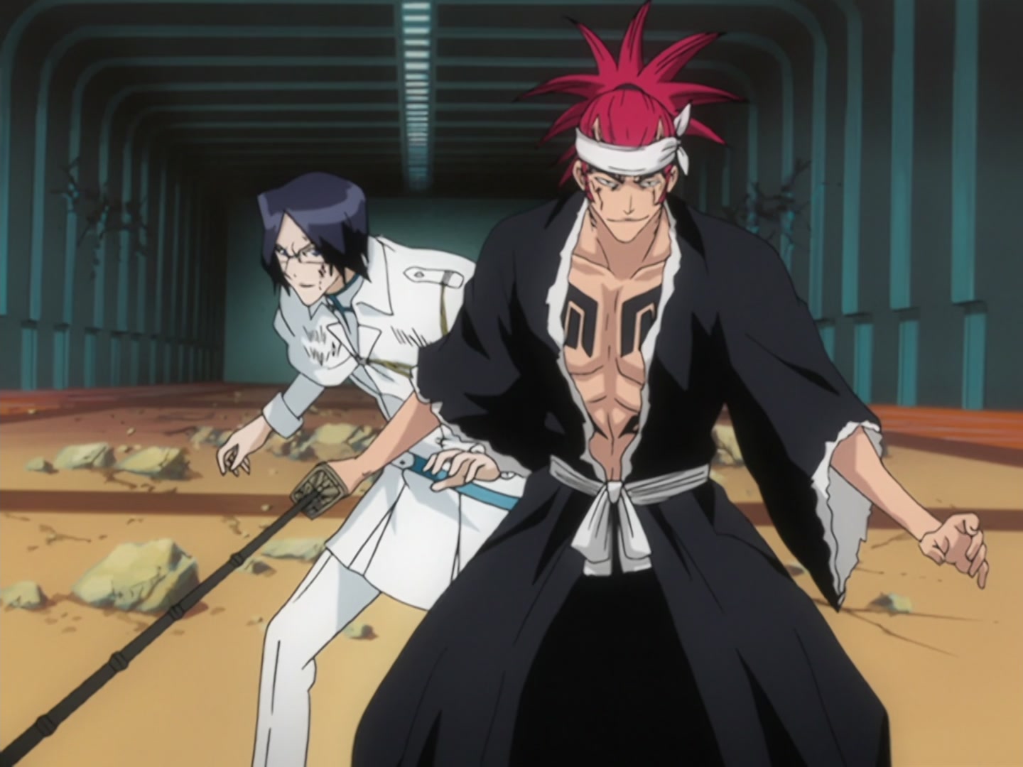 Bleach Ep 163: Shinigami and Quincy, Battle with Madness @ 00:21:35