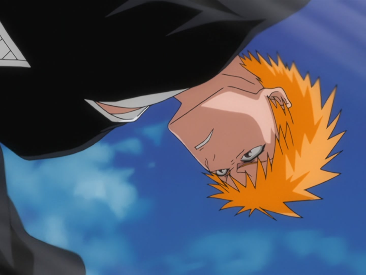 Bleach Ep 166: Desperate Effort vs. Desperate Effort! Hollowized Ichigo @ 00:02:27