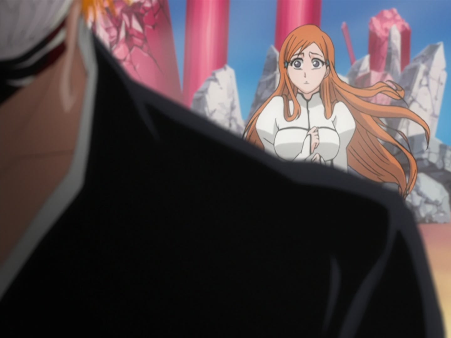 Bleach Ep 166: Desperate Effort vs. Desperate Effort! Hollowized Ichigo @ 00:03:33