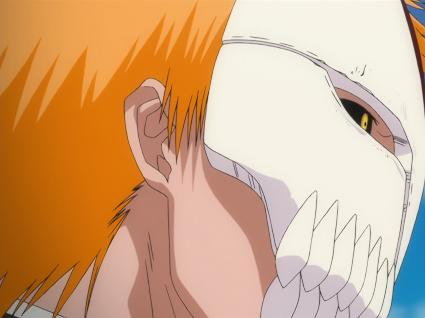 Bleach Ep 166: Desperate Effort vs. Desperate Effort! Hollowized Ichigo @ 00:04:07