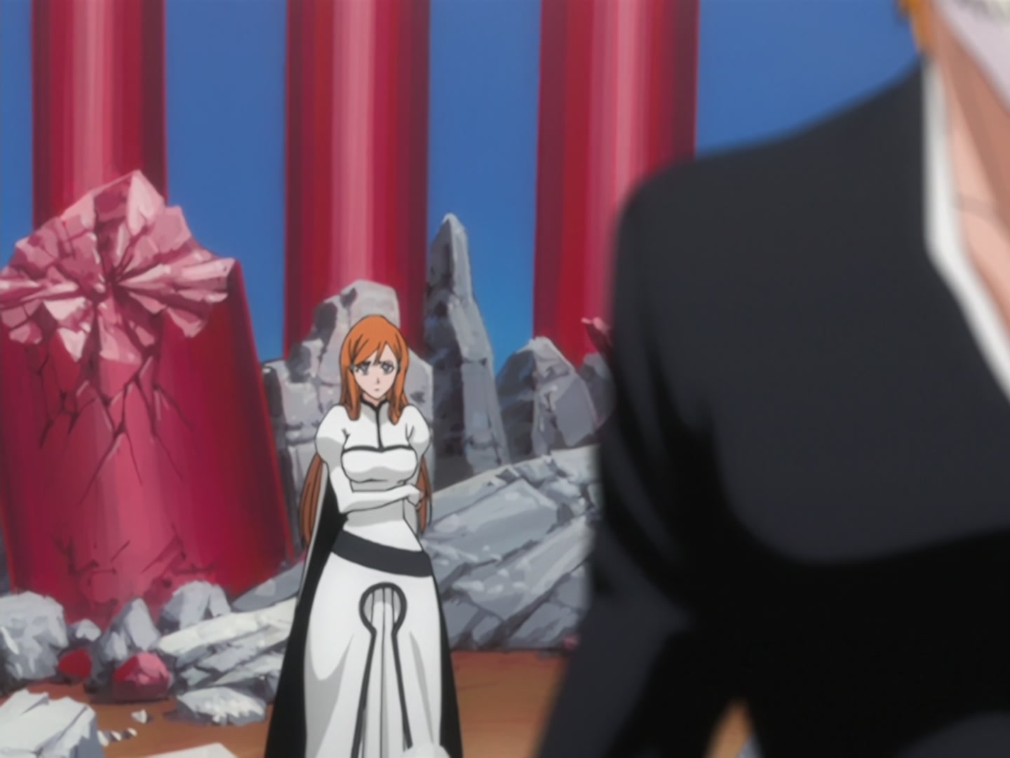 Bleach Ep 166: Desperate Effort vs. Desperate Effort! Hollowized Ichigo @ 00:04:16