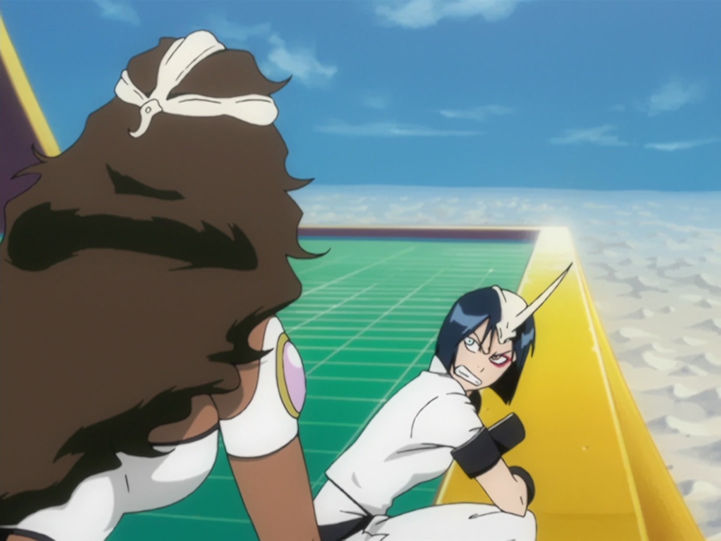 Bleach Ep 166: Desperate Effort vs. Desperate Effort! Hollowized Ichigo @ 00:07:55