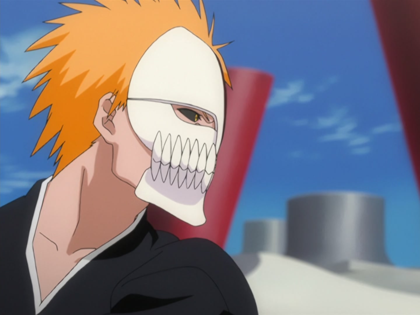 Bleach Ep 166: Desperate Effort vs. Desperate Effort! Hollowized Ichigo @ 00:11:39