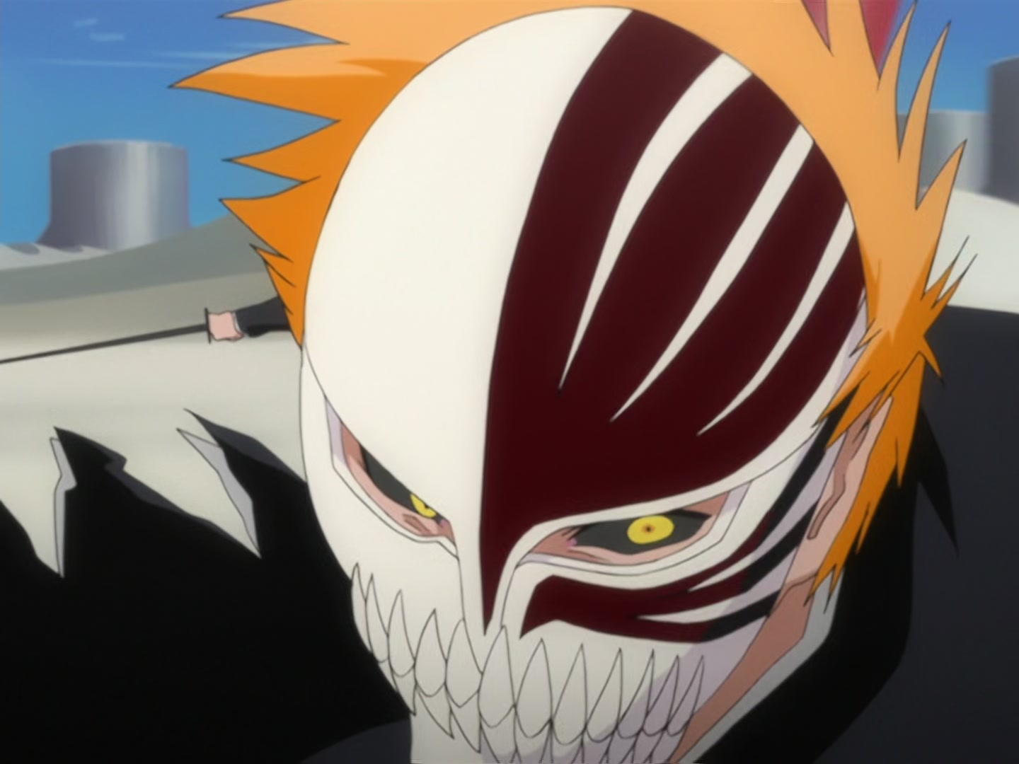 Bleach Ep 166: Desperate Effort vs. Desperate Effort! Hollowized Ichigo @ 00:11:48