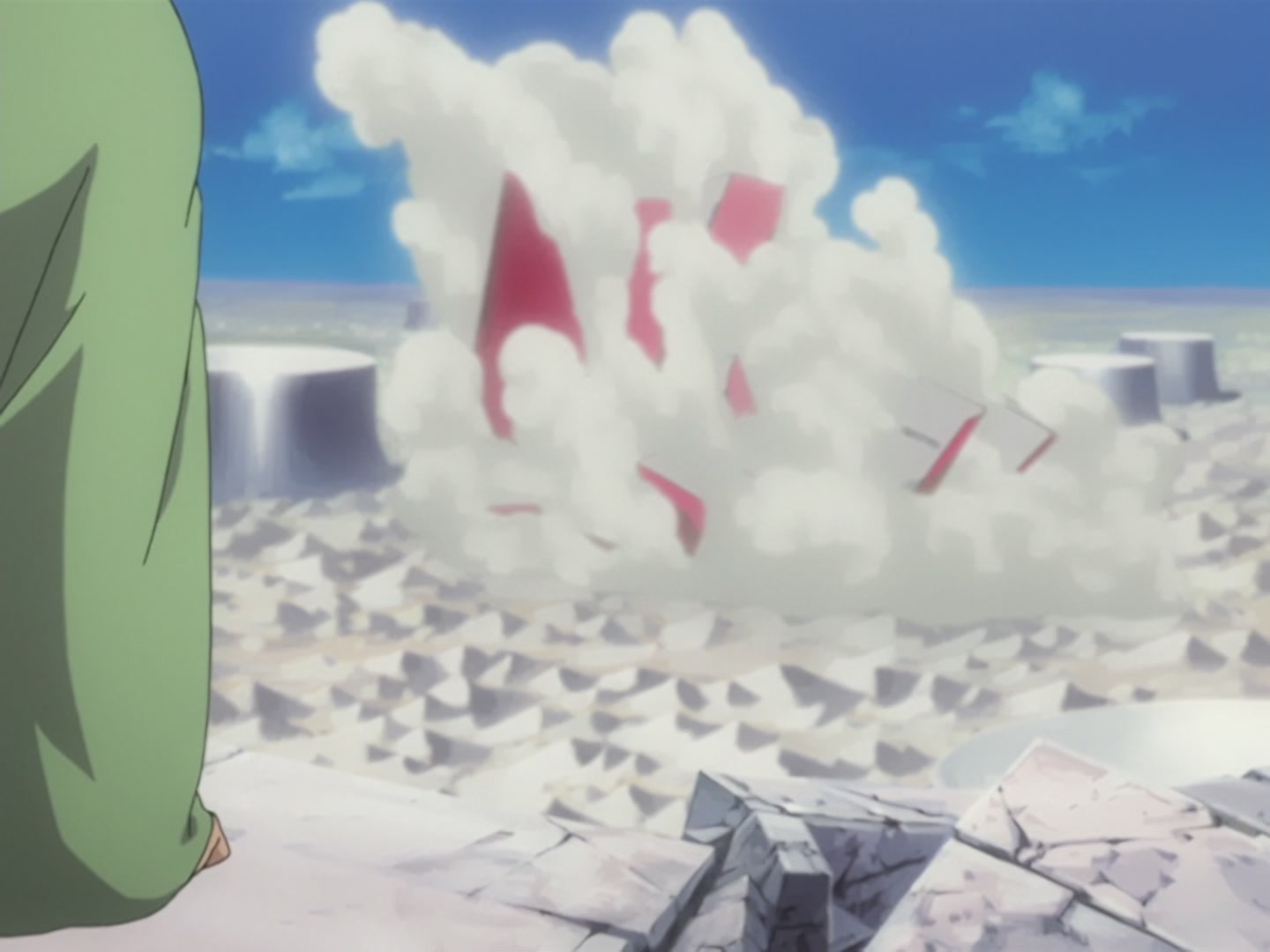Bleach Ep 166: Desperate Effort vs. Desperate Effort! Hollowized Ichigo @ 00:16:24