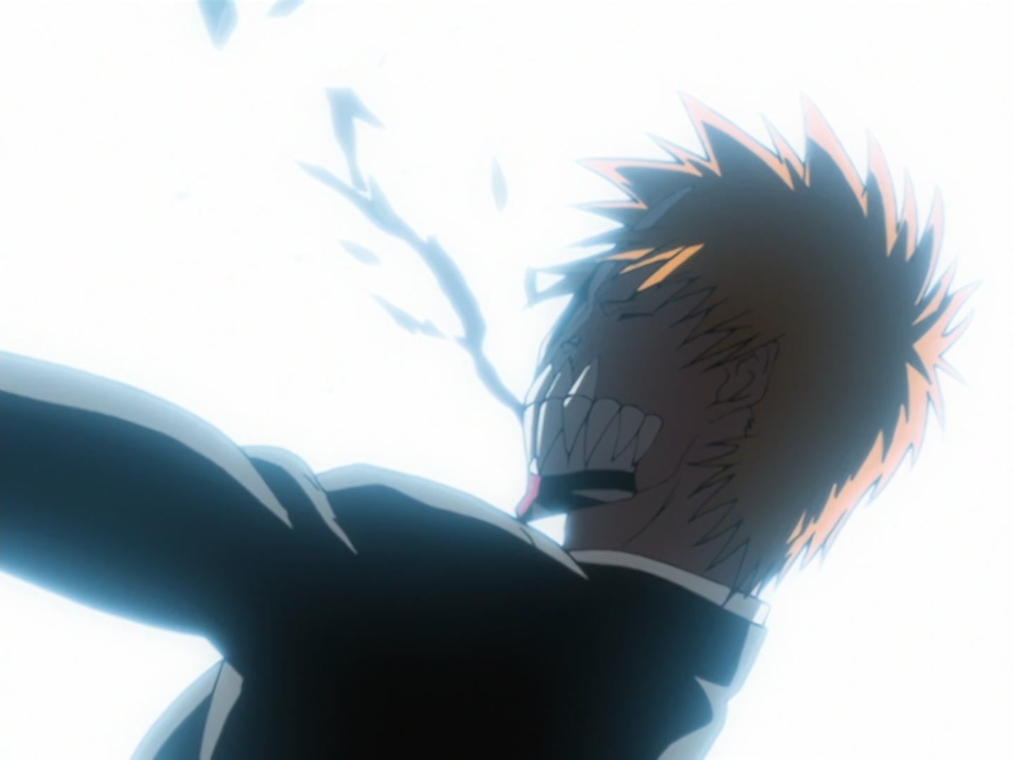 Bleach Ep 166: Desperate Effort vs. Desperate Effort! Hollowized Ichigo @ 00:17:31