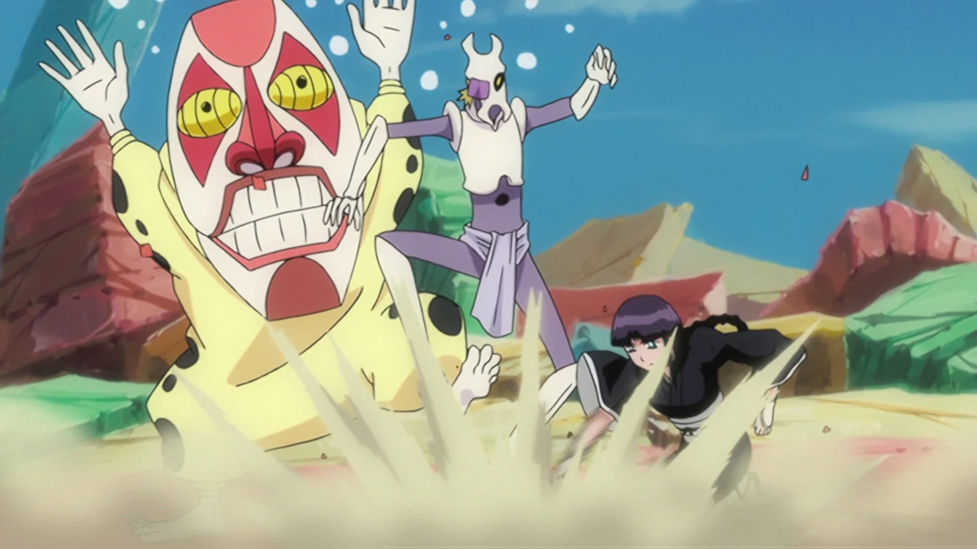 Bleach Ep 200: The Hardest Body!? Cut Down Nnoitra @ 00:10:37