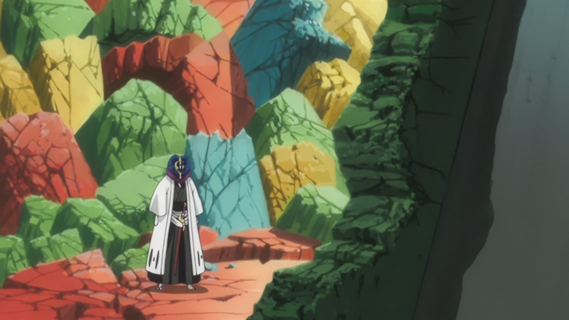 Bleach Ep 200: The Hardest Body!? Cut Down Nnoitra @ 00:11:42