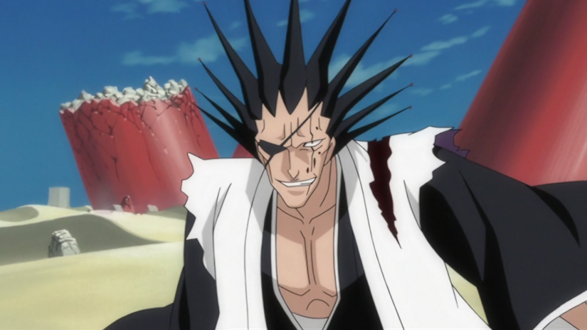 Bleach Ep 200: The Hardest Body!? Cut Down Nnoitra @ 00:13:20