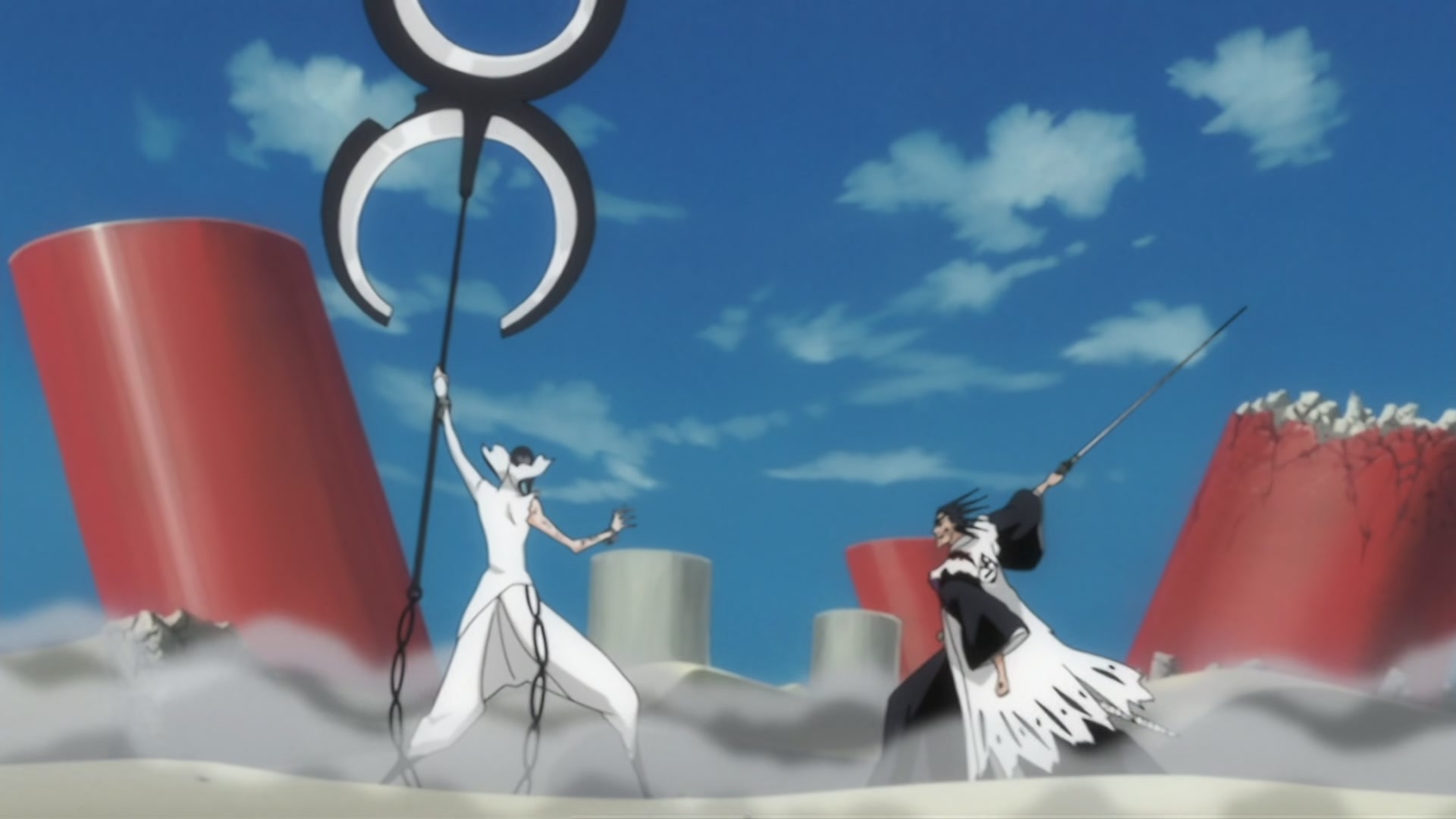 Bleach Ep 200: The Hardest Body!? Cut Down Nnoitra @ 00:13:43