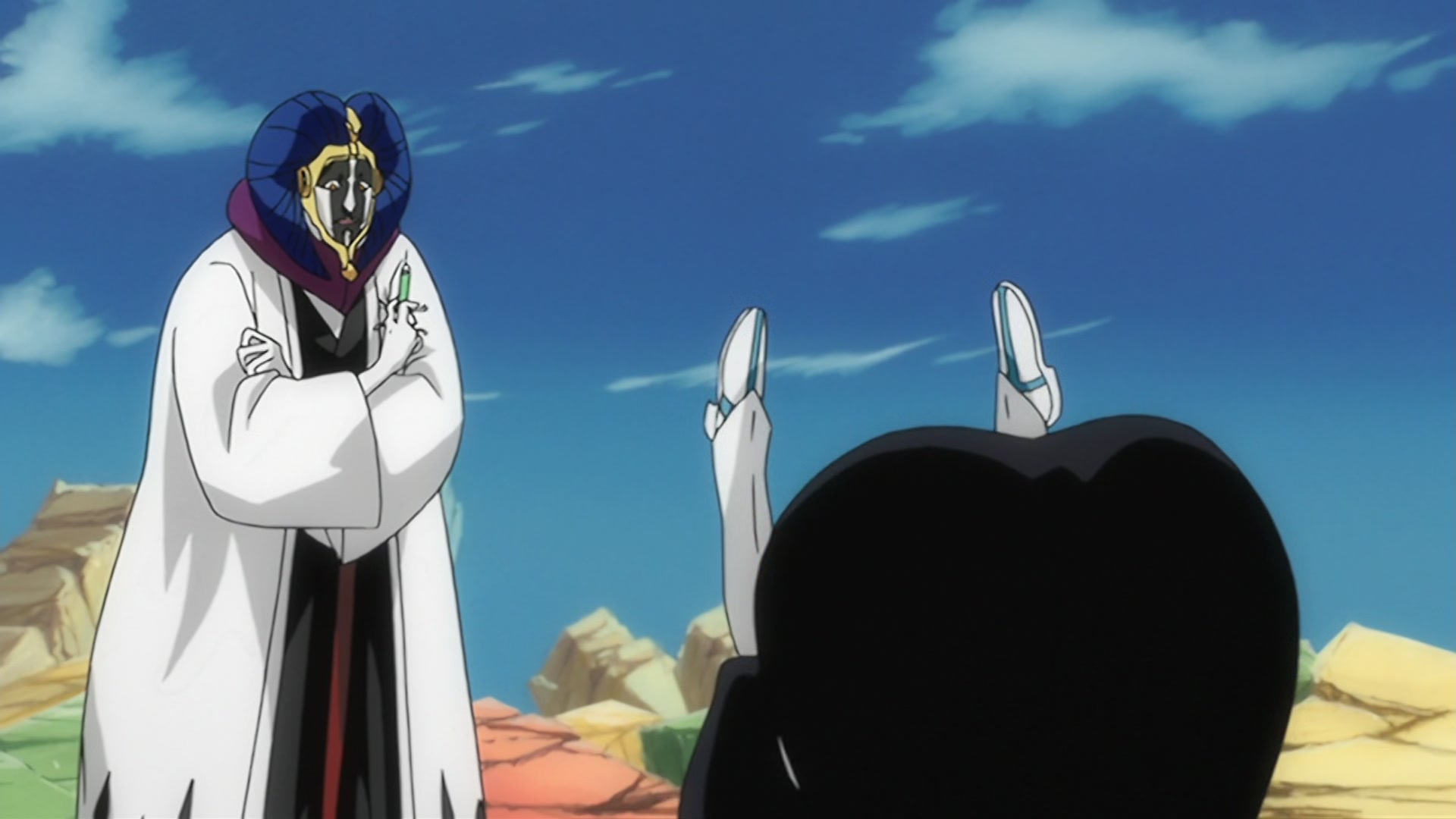 Bleach Ep 200: The Hardest Body!? Cut Down Nnoitra @ 00:15:16