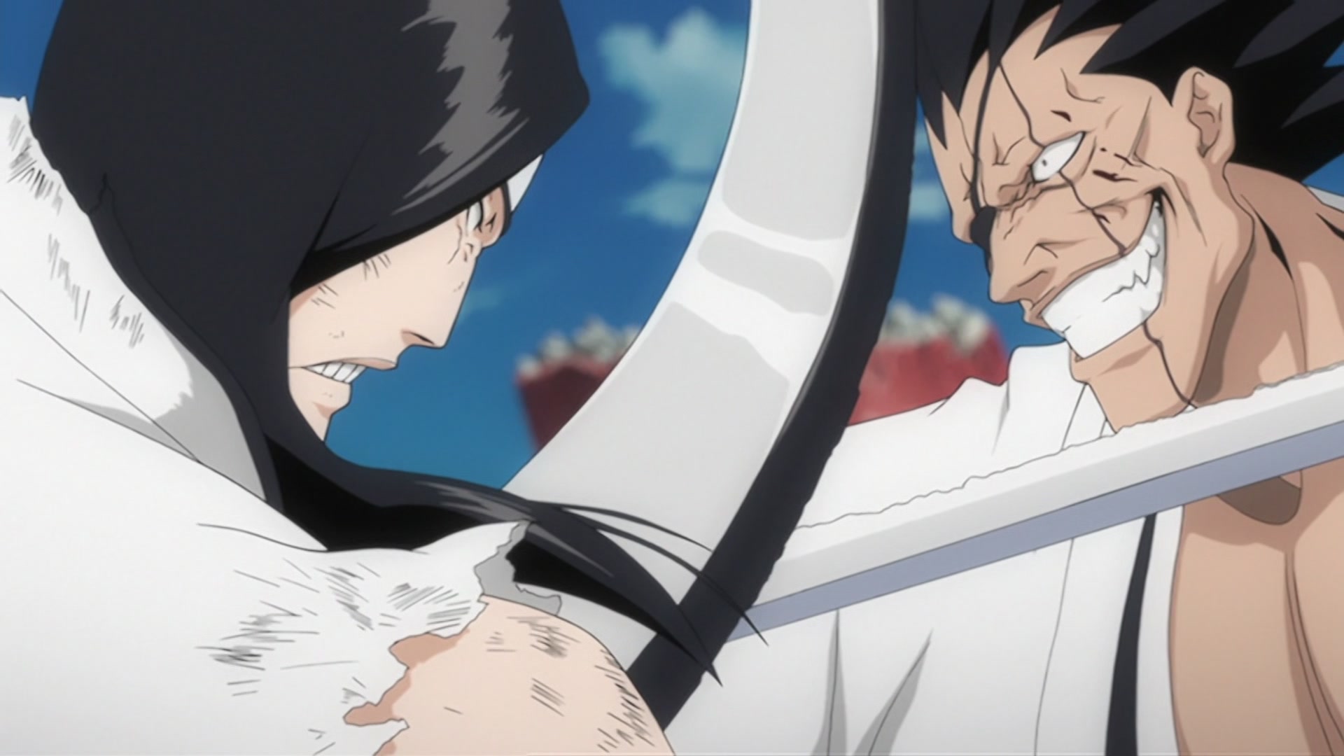 Bleach Ep 200: The Hardest Body!? Cut Down Nnoitra @ 00:16:35