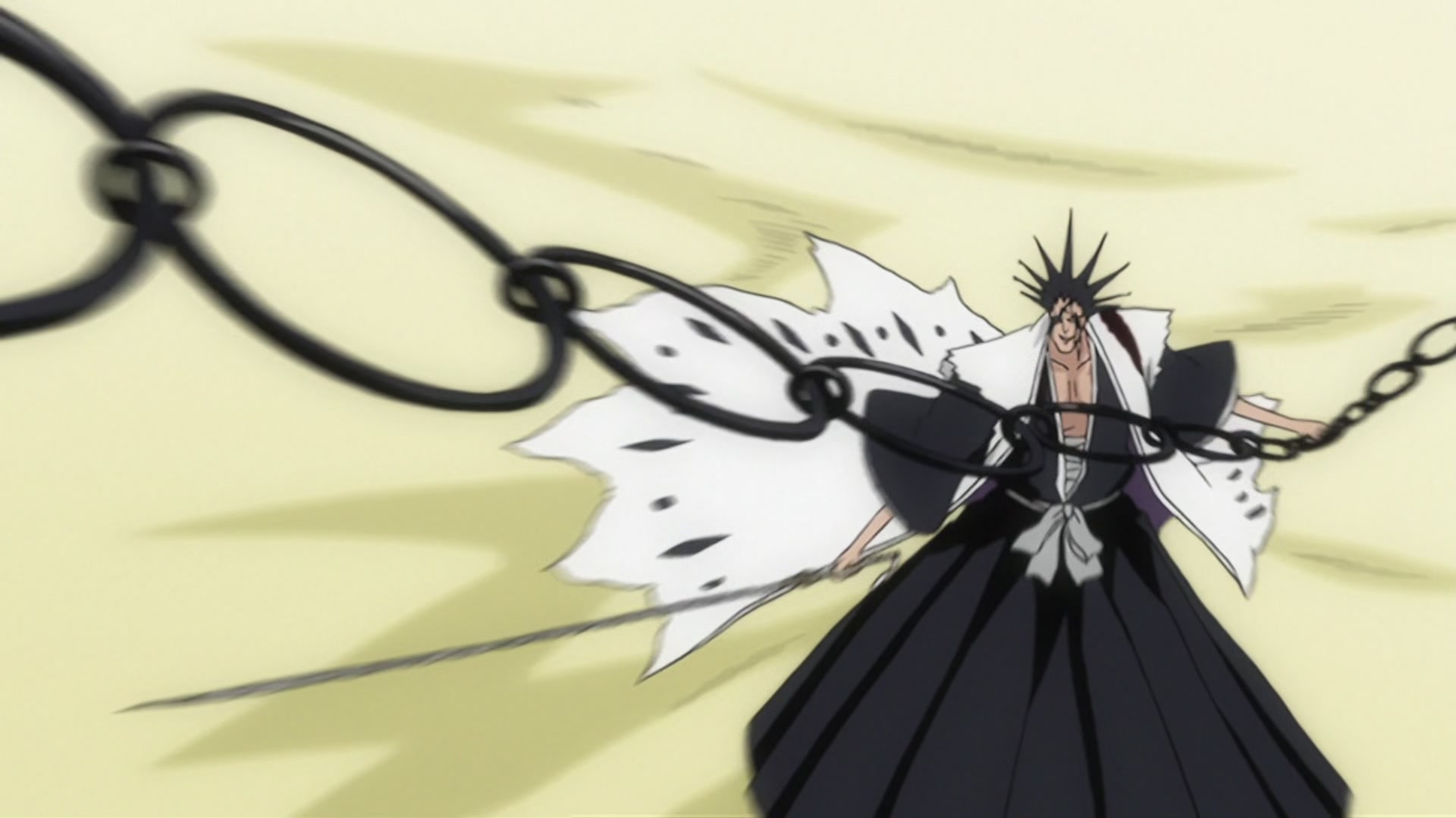Bleach Ep 200: The Hardest Body!? Cut Down Nnoitra @ 00:17:31