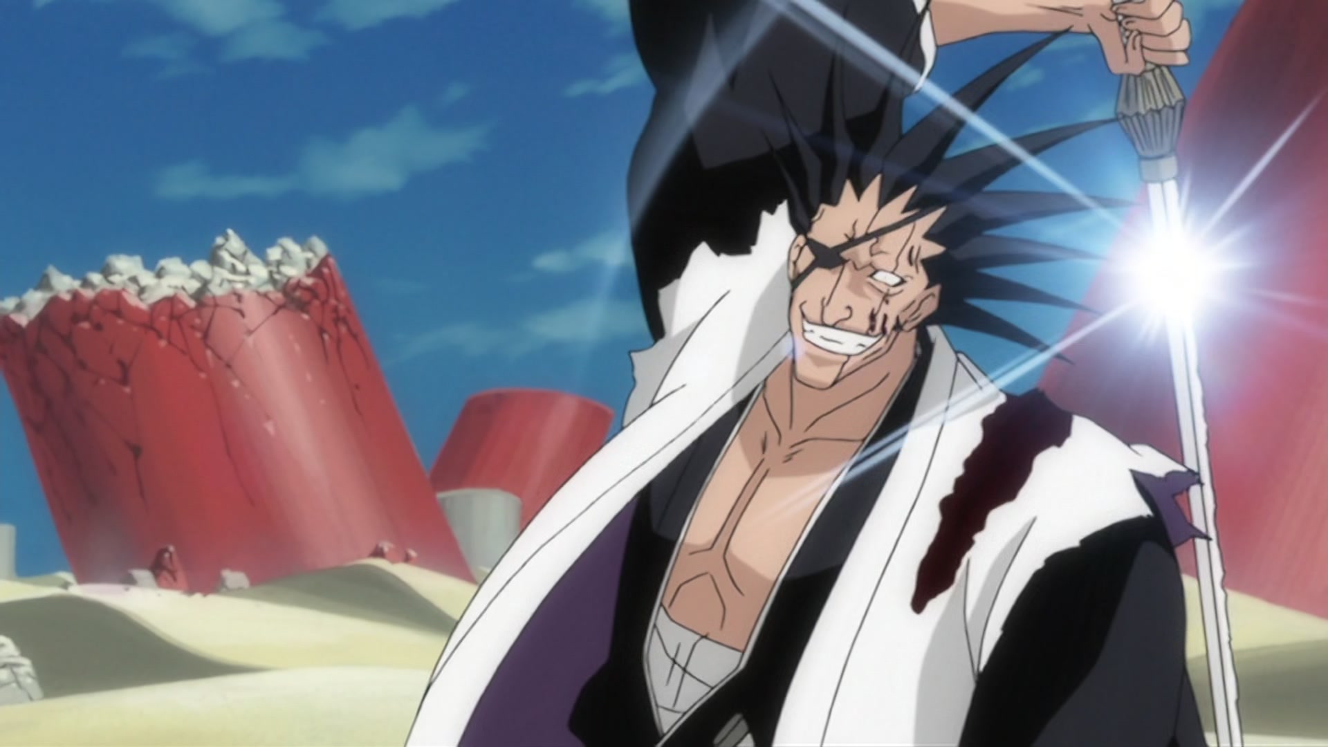 Bleach Ep 201: Nnoitra Released! Multiplying Arms @ 00:02:13