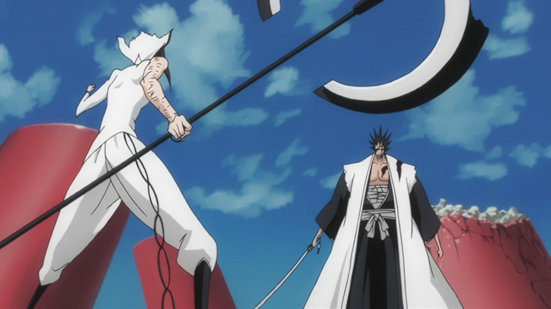 Bleach Ep 201: Nnoitra Released! Multiplying Arms @ 00:04:56