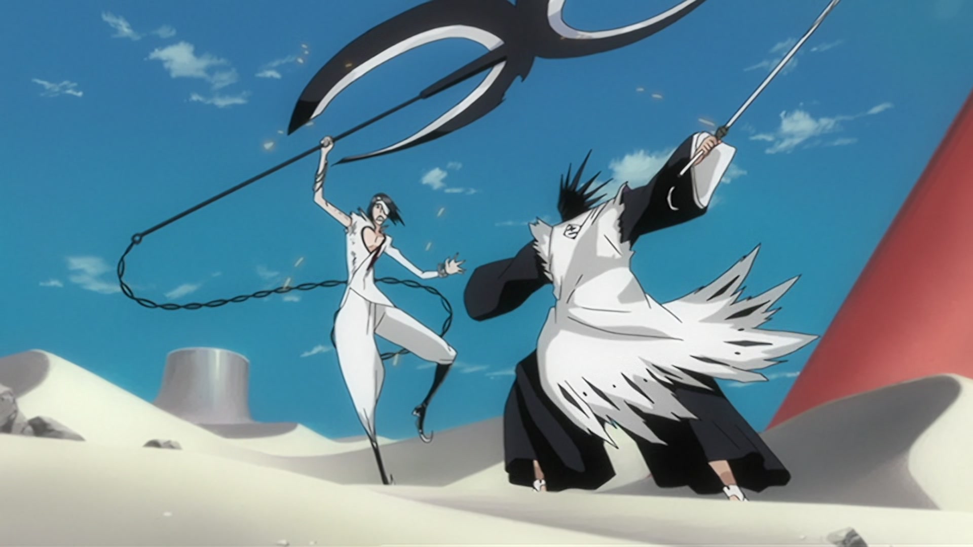 Bleach Ep 201: Nnoitra Released! Multiplying Arms @ 00:06:18